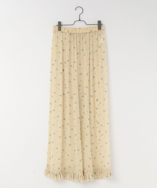 yuw（ユウ）の「フラワーチュールパンツ 131383（その他パンツ・レディース・ブラック/ベージュ・FREE）」の14枚目の写真