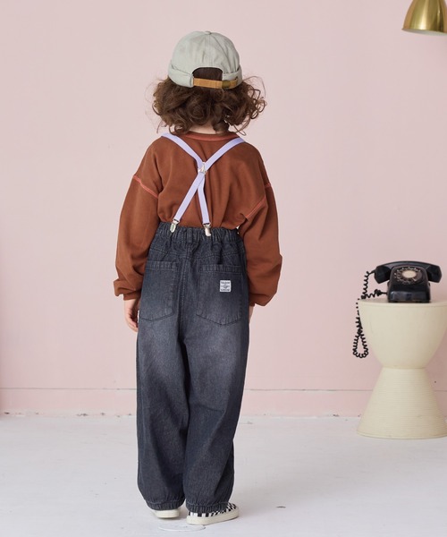 Life Support Products（ライフサポートプロダクツ）の「コクーンデニムパンツ（デニムパンツ・キッズ・ブラック/ネイビー・80/90/95/100/110/120/130/140/150）」の14枚目の写真