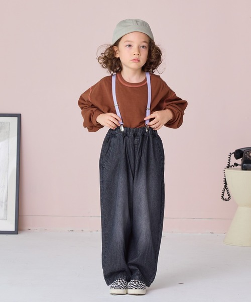 Life Support Products（ライフサポートプロダクツ）の「コクーンデニムパンツ（デニムパンツ・キッズ・ブラック/ネイビー・80/90/95/100/110/120/130/140/150）」の12枚目の写真