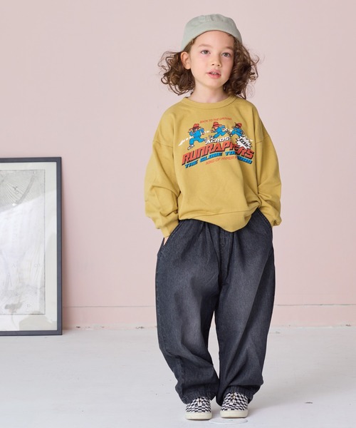 Life Support Products（ライフサポートプロダクツ）の「コクーンデニムパンツ（デニムパンツ・キッズ・ブラック/ネイビー・80/90/95/100/110/120/130/140/150）」の10枚目の写真