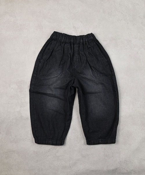 Life Support Products（ライフサポートプロダクツ）の「コクーンデニムパンツ（デニムパンツ・キッズ・ブラック/ネイビー・80/90/95/100/110/120/130/140/150）」の18枚目の写真