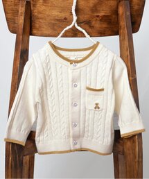 ポケット付きニットカーディガン