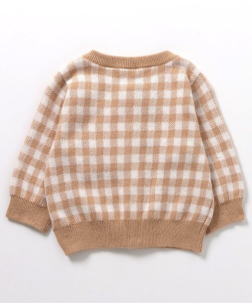 apres les cours（アプレレクール）の「ポケット付きニットカーディガン（カーディガン/ボレロ・キッズ・ベージュ/アイボリー・80/70）」の9枚目の写真