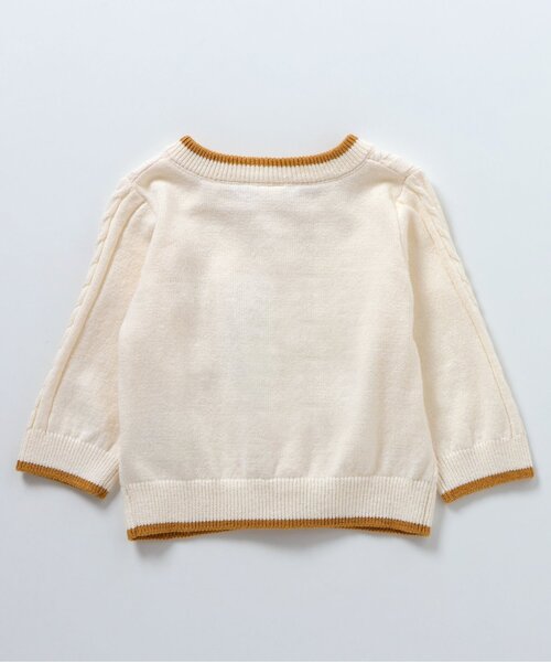 apres les cours（アプレレクール）の「ポケット付きニットカーディガン（カーディガン/ボレロ・キッズ・ベージュ/アイボリー・80/70）」の10枚目の写真