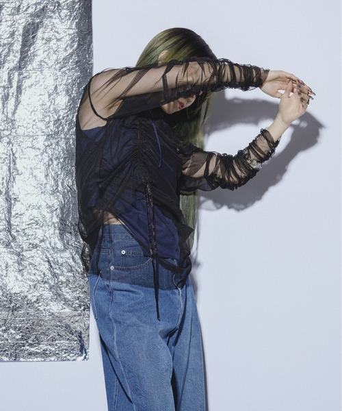 セール】Drawstring セットシアートップス（Tシャツ/カットソー
