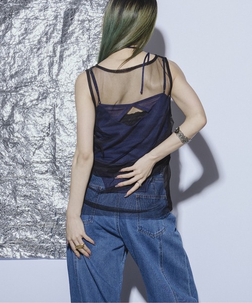 Ezick ANNONIM（エジックアノニム）の「Drawstring セットシアートップス（Tシャツ/カットソー・レディース・ブラック/ホワイト・FREE）」の22枚目の写真