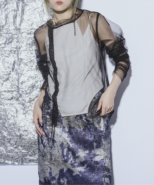 トップス non セール】Drawstring セットシアートップス（Tシャツ/カットソー