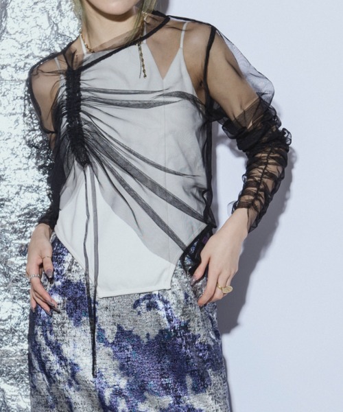セール】Drawstring セットシアートップス（Tシャツ/カットソー