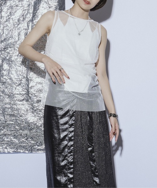 セール】Drawstring セットシアートップス（Tシャツ/カットソー