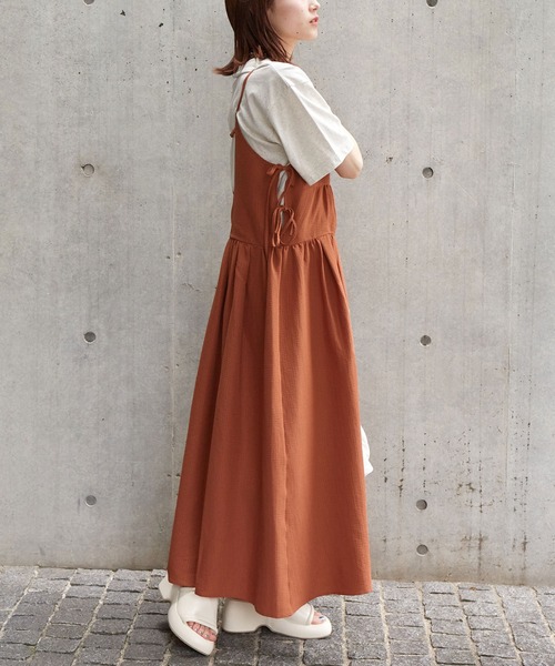w closet（ダブルクローゼット）の「脇リボンキャミワンピース