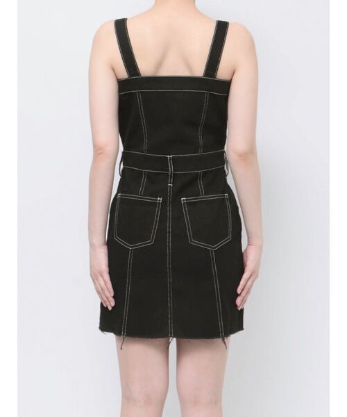 EVRIS（エヴリス）の「デニムジャンスカ（ジャンパースカート・レディース・インディゴブルー/ブラック・SMALL/MEDIUM）」の19枚目の写真