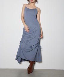 ドローストリング キャミ ワンピース キャミソール ワンピース」に該当