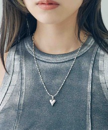 GOLDY | 【金属アレルギー軽減】ハート チャーム ステンレス ネックレス(ネックレス)