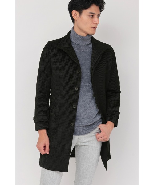 TORNADO MART（トルネードマート）の「ZERO by TORNADO MART∴バイヤスモールスタンドコート（ダウンジャケット/コート・メンズ・ブルー/ワイン/ブラック/ホワイト・LL/L/M/XXL）」の3枚目の写真