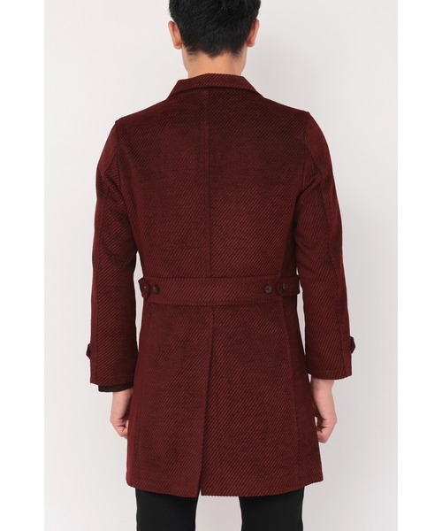 TORNADO MART（トルネードマート）の「ZERO by TORNADO MART∴バイヤスモールスタンドコート（ダウンジャケット/コート・メンズ・ブルー/ワイン/ブラック/ホワイト・LL/L/M/XXL）」の8枚目の写真