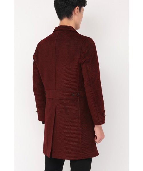 TORNADO MART（トルネードマート）の「ZERO by TORNADO MART∴バイヤスモールスタンドコート（ダウンジャケット/コート・メンズ・ブルー/ワイン/ブラック/ホワイト・LL/L/M/XXL）」の7枚目の写真