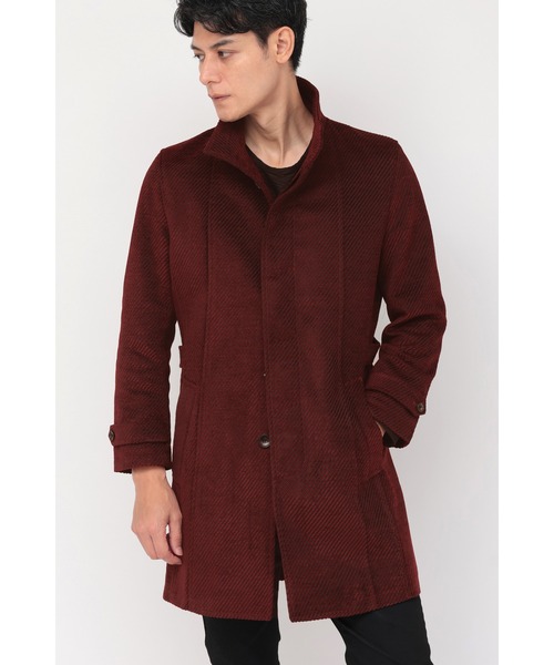 TORNADO MART（トルネードマート）の「ZERO by TORNADO MART∴バイヤスモールスタンドコート（ダウンジャケット/コート・メンズ・ブルー/ワイン/ブラック/ホワイト・LL/L/M/XXL）」の5枚目の写真