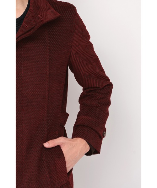 TORNADO MART（トルネードマート）の「ZERO by TORNADO MART∴バイヤスモールスタンドコート（ダウンジャケット/コート・メンズ・ブルー/ワイン/ブラック/ホワイト・LL/L/M/XXL）」の10枚目の写真