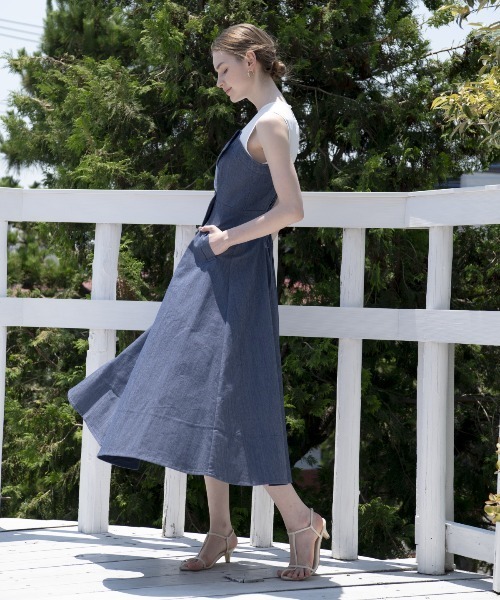 アンドクチュール コラボワンピース アンドクチュール AND COUTURE ボタニカルガーデンシャツワンピース