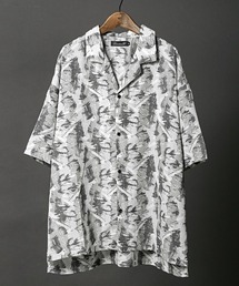 LUXSTYLE（ラグスタイル）の「総柄プリント開襟半袖シャツ（シャツ/ブラウス）」
