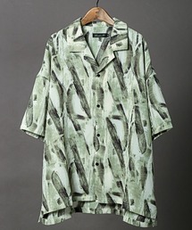 LUXSTYLE（ラグスタイル）の「総柄プリント開襟半袖シャツ（シャツ/ブラウス）」