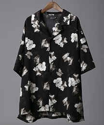 LUXSTYLE（ラグスタイル）の「総柄プリント開襟半袖シャツ（シャツ/ブラウス）」