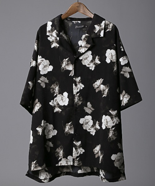 LUXSTYLE（ラグスタイル）の「総柄プリント開襟半袖シャツ（シャツ/ブラウス・メンズ・A/B/C/D/E/G/H/I/J/K/L/F/S/T/P/M/N・M/L）」の13枚目の写真