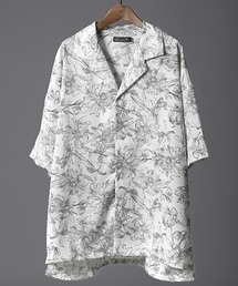 LUXSTYLE（ラグスタイル）の「総柄プリント開襟半袖シャツ（シャツ/ブラウス）」
