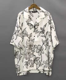 LUXSTYLE（ラグスタイル）の「総柄プリント開襟半袖シャツ（シャツ/ブラウス）」