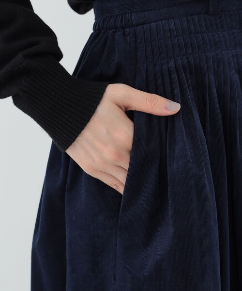 CAROLINA GLASER（カロリナ グレイサー）の「キルティングスカート（スカート・レディース・ネイビー/ダークグリーン・ONE SIZE）」の15枚目の写真