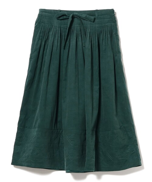 CAROLINA GLASER（カロリナ グレイサー）の「キルティングスカート（スカート・レディース・ネイビー/ダークグリーン・ONE SIZE）」の22枚目の写真
