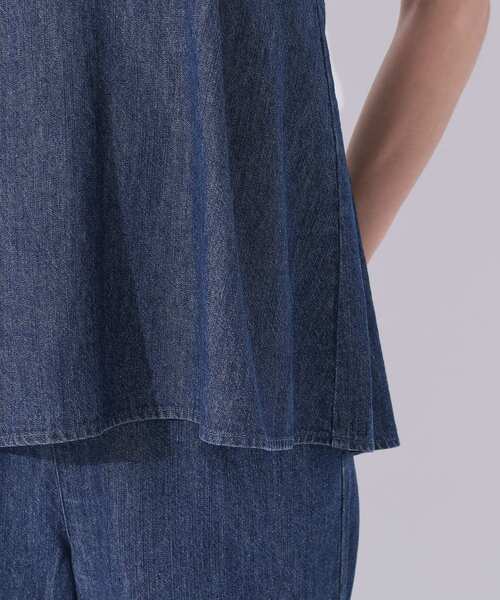 極美品✨siro de labonte ブルーデニム フリルトップス rienda | デニムベアトップス (ベアトップ ) |SHEL'TTER WEBSTORE