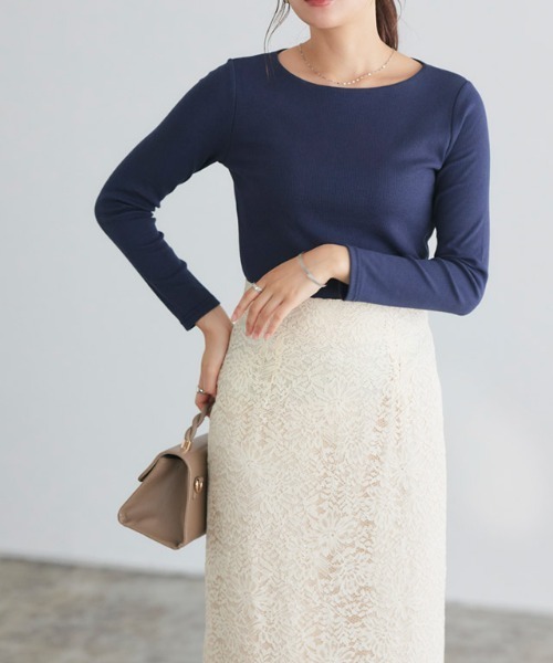 ELDORA Hラインレースロングスカート/BAU by Bride And You ☆BAU by Bride And You☆ELDORA Chiffon H Line lace longskirt
