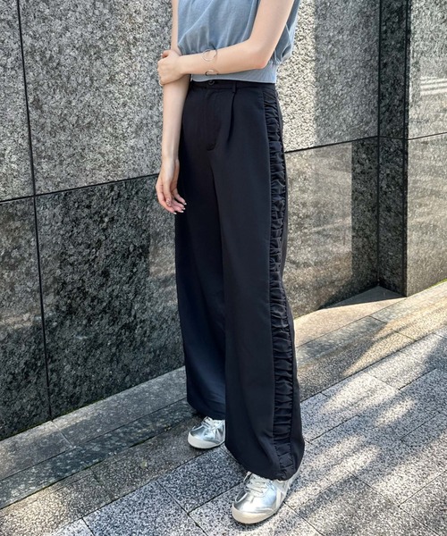 セール】サイドギャザースラックス（スラックス）｜archives