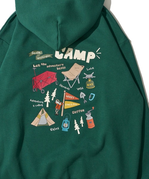 【セール】【GERRY】裏起毛バック刺繍プリントスウェットプルオーバーパーカー（パーカー）｜GERRY（ジェリー）