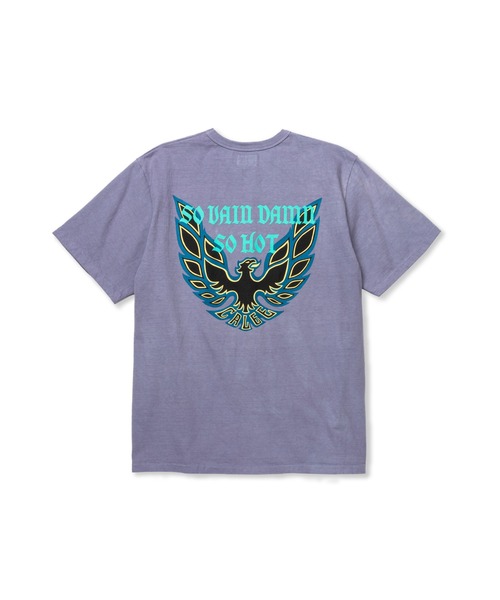 CALEE（キャリー）の「BINDER NECK WING LOGO VINTAGE TEE ＜NATURALLY PAINT DESIGN＞（Tシャツ/カットソー・メンズ・ホワイト/チャコールグレー/グリーン/ライトパープル・X-LARGE/MEDIUM/LARGE/SMALL/XX-LARGE）」の4枚目の写真