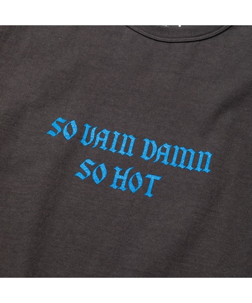 CALEE（キャリー）の「BINDER NECK WING LOGO VINTAGE TEE ＜NATURALLY PAINT DESIGN＞（Tシャツ/カットソー・メンズ・ホワイト/チャコールグレー/グリーン/ライトパープル・X-LARGE/MEDIUM/LARGE/SMALL/XX-LARGE）」の8枚目の写真