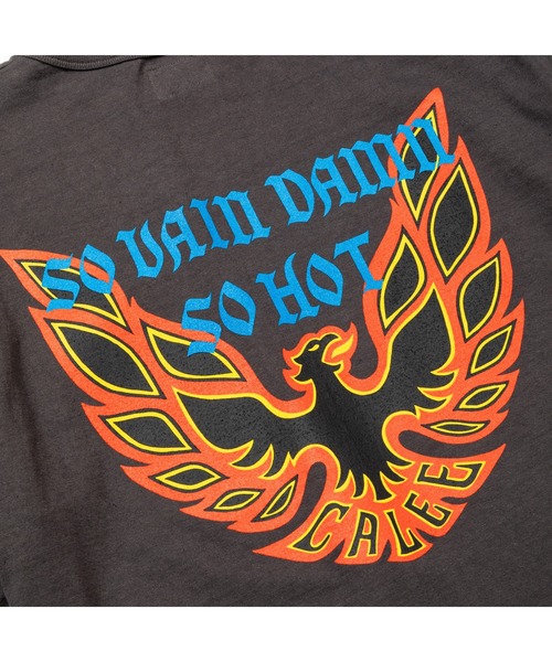 CALEE（キャリー）の「BINDER NECK WING LOGO VINTAGE TEE ＜NATURALLY PAINT DESIGN＞（Tシャツ/カットソー・メンズ・ホワイト/チャコールグレー/グリーン/ライトパープル・X-LARGE/MEDIUM/LARGE/SMALL/XX-LARGE）」の9枚目の写真