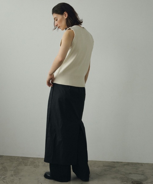 【セール】Round Knit Vest（ニット/セーター）｜anuke（アンヌーク）