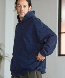 mpa3555-Indigo URAKE Chemical Wash Parka パーカー