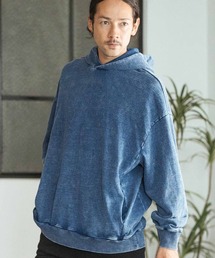 mpa3555-Indigo URAKE Chemical Wash Parka パーカー