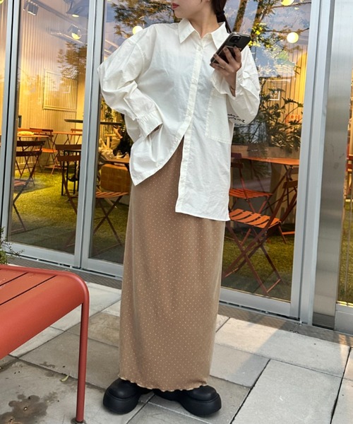 WILLOW（ウィロー）の「【WILLOW】ベロアスタッズスカート（スカート・レディース・ブラック/ベージュ・ONE SIZE）」の22枚目の写真