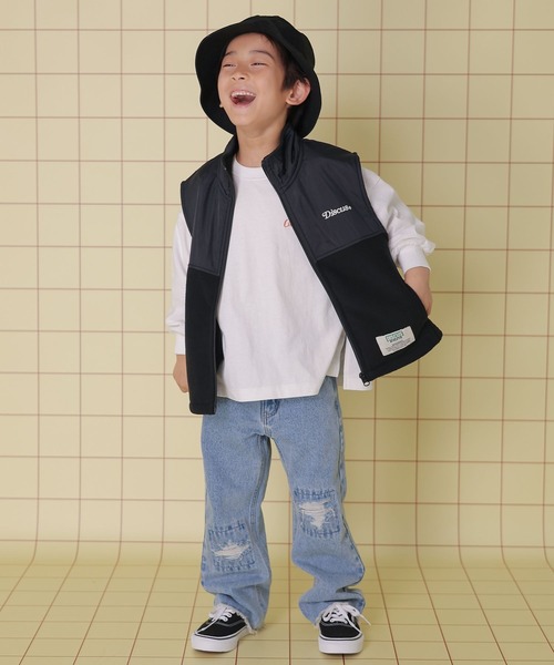 LEPSIM（レプシィム）の「【KIDS】ダメージ加工デニム　148839（デニムパンツ・キッズ・ブルー/ケミカルウォッシュ・140/120）」の3枚目の写真