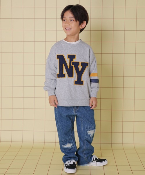 LEPSIM（レプシィム）の「【KIDS】ダメージ加工デニム　148839（デニムパンツ・キッズ・ブルー/ケミカルウォッシュ・140/120）」の10枚目の写真