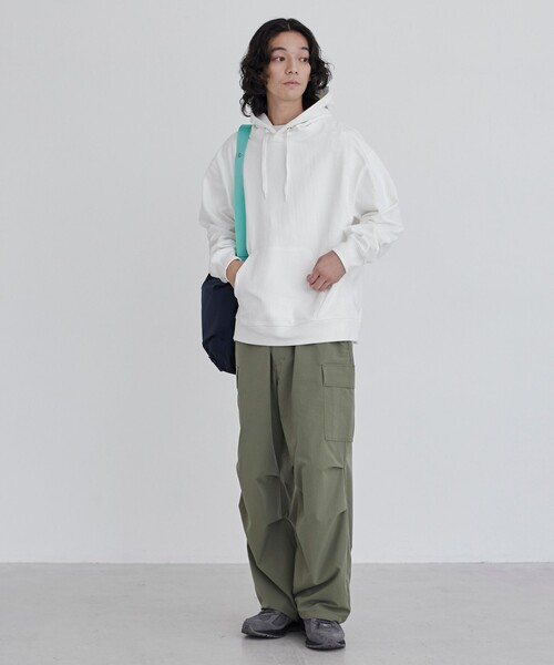 coen（コーエン）の「【そうコレ！】【WELLTECT】スウェットパーカー（WEB限定カラー）（パーカー・メンズ・ダークグレー/ホワイト/ブラック/ダークグリーン/ダークブラウン・M/L/XL）」の20枚目の写真