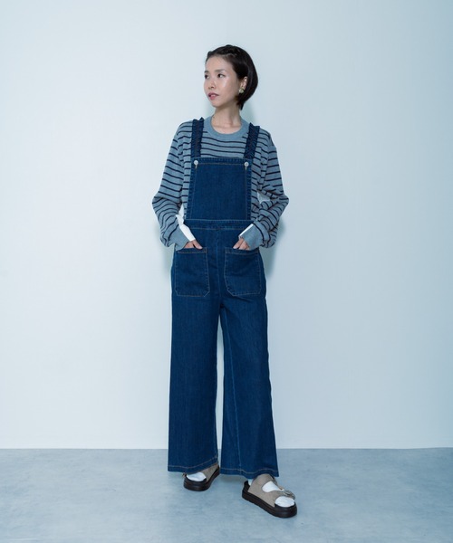 TEVALT（ヴァレット）の「デニムサロペット（サロペット/オーバーオール・レディース・ブルー・38）」の2枚目の写真