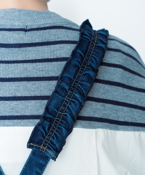 TEVALT（ヴァレット）の「デニムサロペット（サロペット/オーバーオール・レディース・ブルー・38）」の19枚目の写真