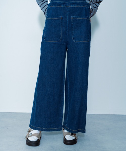 TEVALT（ヴァレット）の「デニムサロペット（サロペット/オーバーオール・レディース・ブルー・38）」の10枚目の写真