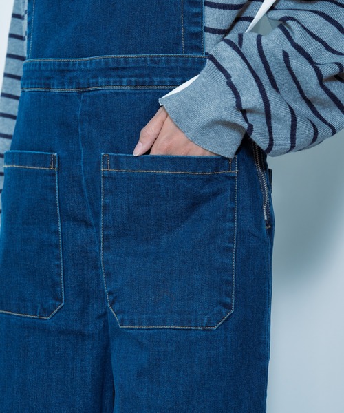 TEVALT（ヴァレット）の「デニムサロペット（サロペット/オーバーオール・レディース・ブルー・38）」の14枚目の写真