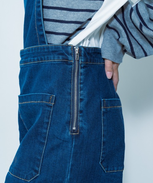 TEVALT（ヴァレット）の「デニムサロペット（サロペット/オーバーオール・レディース・ブルー・38）」の15枚目の写真